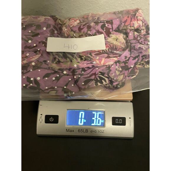 Vintage Rampage Womens Top Small Purple Floral Chiffon Sheer Sequin Fairy 90s - Picture 7 of 7